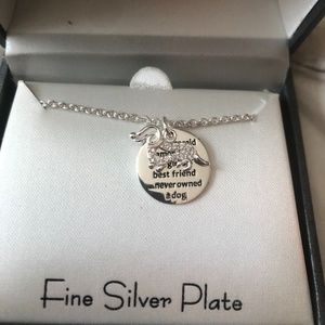 NWOT Silver Dog Necklace